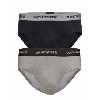 Mens Knit 2Pack Brie *Villkorat Erbjudande Kalsonger Y-front Briefs Multi/mönstrad Emporio Armani
