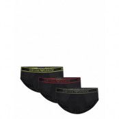 Emporio Armani Men's Knit 3-Pack Brief Svart