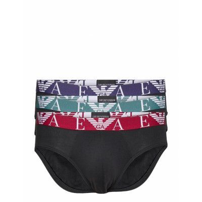 Men's Knit 3-Pack Brief Kalsonger Y-front Briefs Svart Emporio Armani