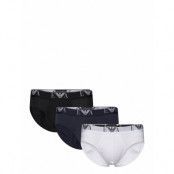 Men's Knit 3Pack Brief Kalsonger Y-front Briefs White Emporio Armani