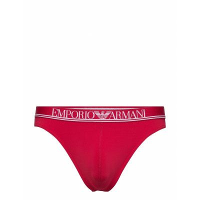Men'S Knit Thong Kalsonger Y-front Briefs Röd Emporio Armani