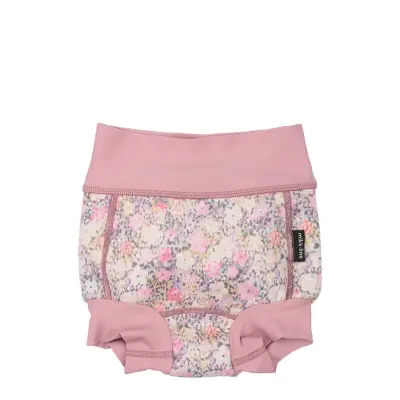 Mikk-line Swim Baby Pant Frill Aop Recycled Rosa