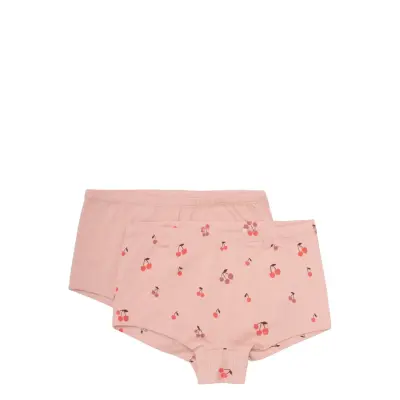 Minymo Briefs 2-Pack Aop - Pink - 128