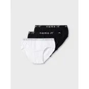 name it Nkfbriefs 3P Black Noos - Multi/patterned - 92