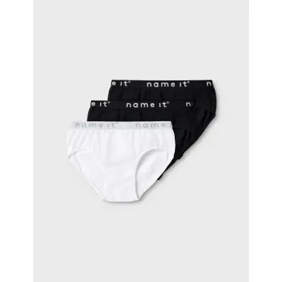 name it Nkfbriefs 3P Black Noos - Multi/patterned - 92