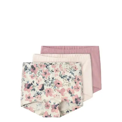 name it Nmftights 3P Nostalgia Flower Noos - Pink - 104