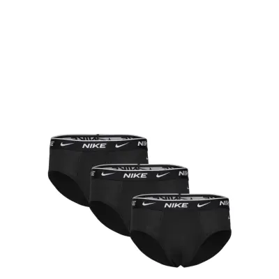 NIKE Underwear Cotton Stretch Brief 3Pk - Black - S