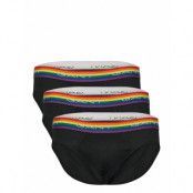 Pride. Hip Brief 3-Pack Kalsonger Y-front Briefs Svart GANT