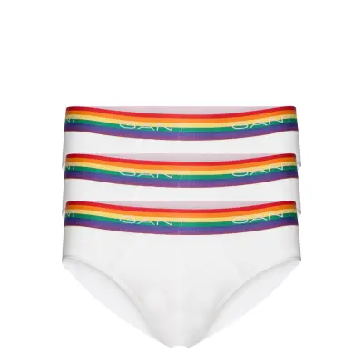 Pride. Hip Brief 3-Pack Kalsonger Y-front Briefs Vit GANT