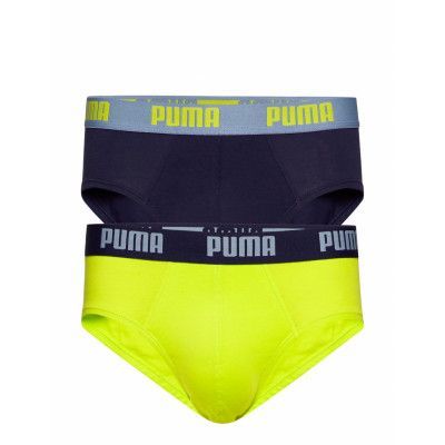 Puma Basic Brief 2P *Villkorat Erbjudande Kalsonger Y-front Briefs Gul PUMA