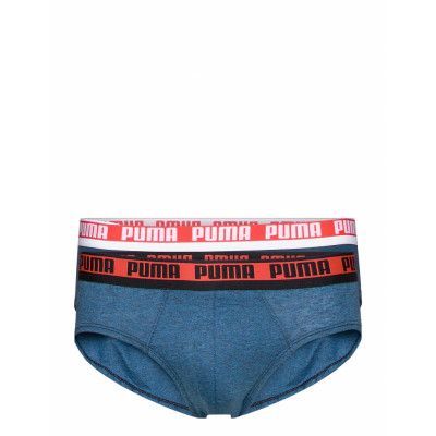 Puma Men Coarse Melange Brief 2P Kalsonger Y-front Briefs Blå PUMA