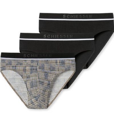 Schiesser 3-pack 95-5 Organic Cotton Briefs, Rio 3-pack