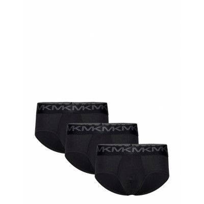 Sf Basic Lrb 3 Pack Kalsonger Y-front Briefs Black Michael Kors