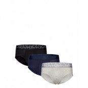 Sf Basic Lrb 3 Pack Kalsonger Y-front Briefs Navy Michael Kors