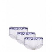 Sf Basic Lrb 3 Pack Kalsonger Y-front Briefs White Michael Kors