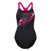 Speedo Medley Logo Medalist One Piece - Black - 48