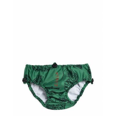 Tigers Baby Swim Pants Swimwear Nappie Briefs Grön Mini Rodini