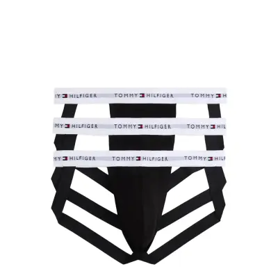 Tommy Hilfiger 3P Jockstrap Wb Svart