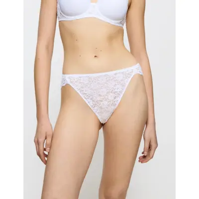 Triumph Amourette Highleg Tai - White - 44