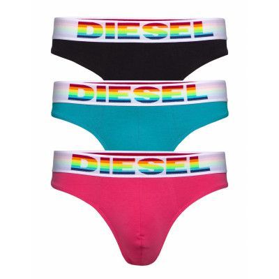 Umbr-Stringthreepack Underpants Kalsonger Y-front Briefs Multi/mönstrad Diesel Men