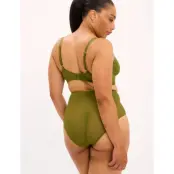 Understatement Underwear Mesh Highwaist Briefs - Green - S