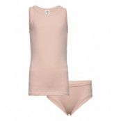 Underwear Set Briefs Girl 2-Pack Underkläderset Rosa Müsli By Green Cotton