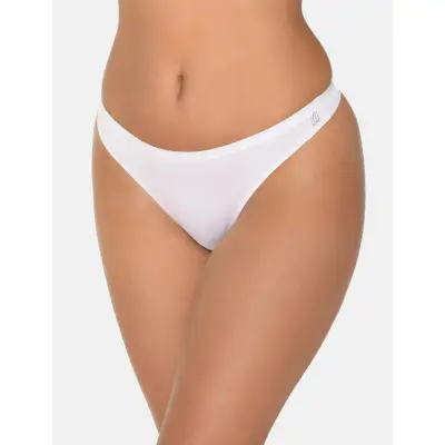URBAN QUEST Women Bamboo String Brief - White - XL