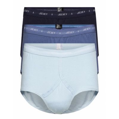 Y-Front Brief 3-P Kalsonger Y-front Briefs Blå Jockey