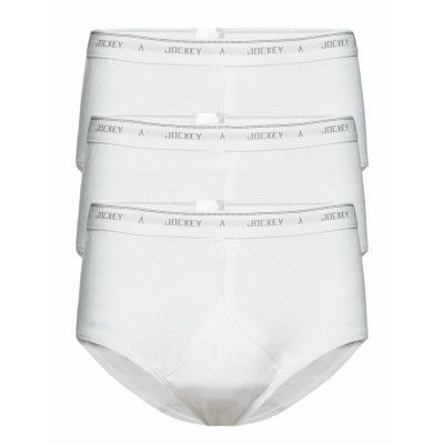 Y-Front Brief 3-P Kalsonger Y-front Briefs Vit Jockey